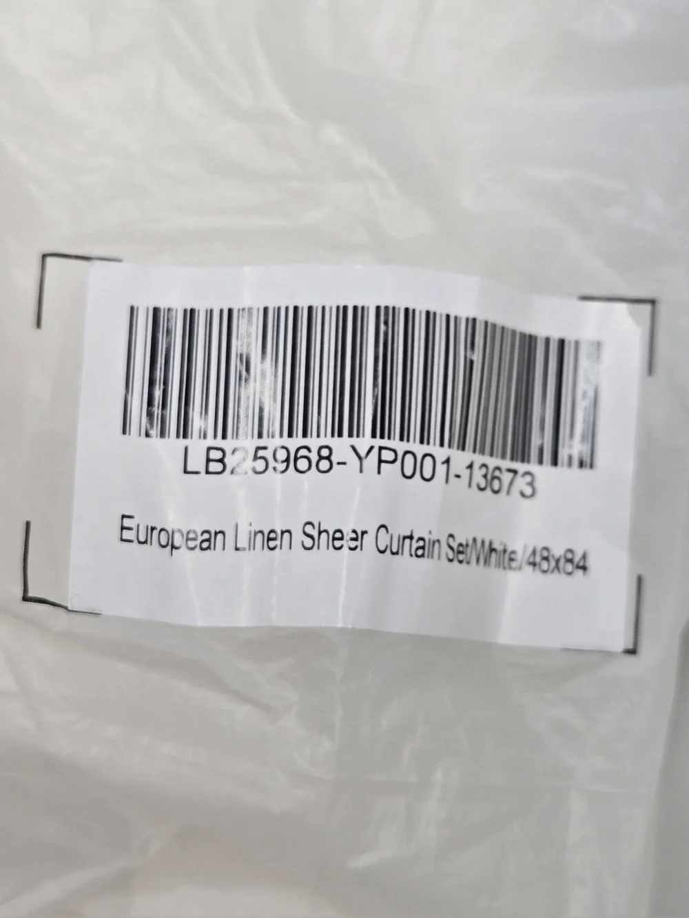 NWT QUINCE Set Of 4 48x84 European Linen Sheer Curtains White 0299